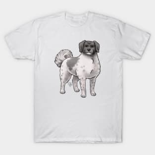 Dog - Wetterhoun - Black and White T-Shirt